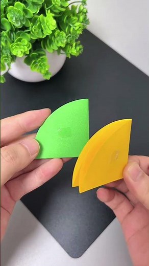 Let's make a beautiful rainbow umbrella with round colored paper!