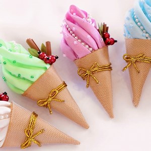 230K views · 7.7K reactions | DIY Ribbon Ice Cream | MiLena Handmade | Facebook