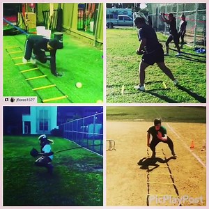 What are your catchers training routines? I’m always interested to see various different catching workouts to develop the skills needed to be a dominant player behind the plate. When I get the opportunity to work with catchers I can add a few tools that can make a workout just a little more challenging or specific to that catchers needs. I like adding the Acceleration Speed Cord and ladders to a workout. Their both great tools to develop explosive power, mobility skills, quick movements, various