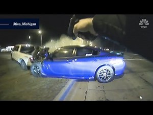 Dashcam and body camera footage show a high-speed police chase end in terrifying crash