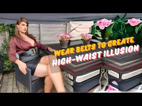 How to Wear Belts to Create a High-Waist Illusion As A Crossdresser
