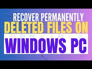 How To Recover Permanently Deleted Files & Folders in Windows 11 For FREE (Step By Step Tutorial)