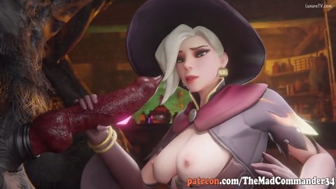 Knotty witch takes the WHOLE KNOT