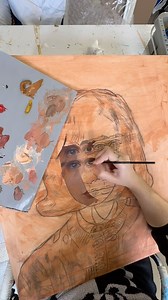 The window glare kept the camera from truly capturing all the texture and details but little #wip showcasing how I use a wet on wet technique to create “faux-transparency” . In progress for my upcoming solo exhibit at @beinartgallery opening in March featuring my illusion characters in twirling dreamscapes. You can register your interest by signing up for my vip collector preview via bio 🔗. | Alex Garant Art