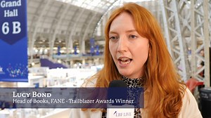 Lucy Bond Head of Books at FANE was another #TrailblazerAward Winner at #LBF23! Here she is in conversation wit the London Book Fair team. | The London Book Fair
