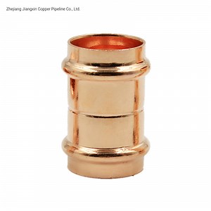 [Hot Item] Easy-Installment Durable Copper Press Coupling Elbow Tee Cap for Plumbing Pipe Fittings