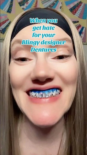 Dentures with jewels