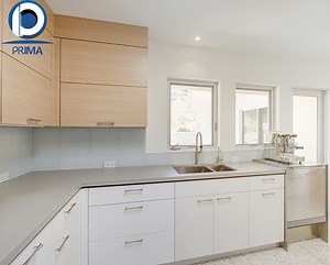 [Hot Item] Modern Kitchen Cabinets Style with Panel Wood Hinge Accessories Open Kitchen Design