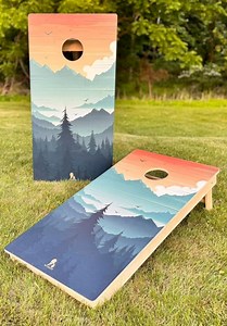 Cornhole by Mysafy Elite 2'x4' Solid Wooden Board - Etsy Canada