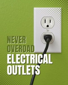 ⚠️ Electrical Safety Tip⚠️ Don't plug too many devices into a single outlet or power strip, which can overload the circuit and lead to overheating or even fires. #ElectricalSafetyMonth | Clark County REMC | Facebook