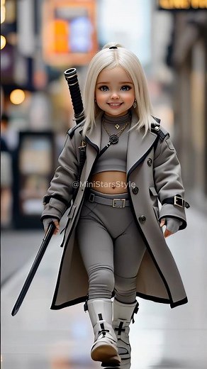 Little Legends of the Runway 🌈 Konoha elite Ninja kids Clothes #ninjakids #babygirl #shorts