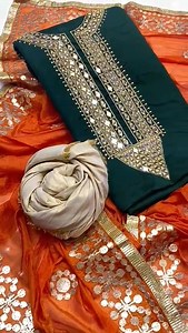 Indian cotton shirt mirror work with pure Indian silk Dupata and masori trouser 3pc suit Code(meh ar) Price 3800/- with free home delivery Dm or whatsapp +923355553434 or 03314416665 | Creations house | Facebook