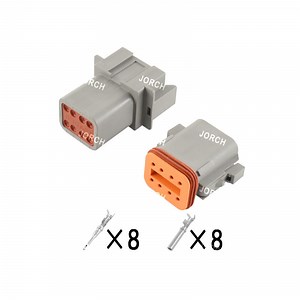 [Hot Item] 8 Pin Waterproof Female and Male Dt Series Automotive Connectors Dt06-8s Dt04-8p Made in China