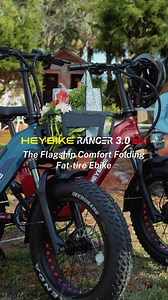 𝐈𝐧𝐭𝐫𝐨𝐝𝐮𝐜𝐢𝐧𝐠 𝐭𝐡𝐞 𝐀𝐥𝐥‑𝐍𝐞𝐰 𝐗-𝐒𝐞𝐫𝐢𝐞𝐬 - 𝐑𝐚𝐧𝐠𝐞𝐫 𝟑.𝟎 𝐏𝐫𝐨. 𝐅𝐮𝐥𝐥 𝐬𝐮𝐬𝐩𝐞𝐧𝐬𝐢𝐨𝐧 cushions the bumps, and the 𝐭𝐨𝐫𝐪𝐮𝐞 𝐬𝐞𝐧𝐬𝐨𝐫 adjusts instantly to your pedal force, giving you a natural, fatigue-free journey—then 𝐟𝐨𝐥𝐝𝐬 compact for stress-free storage. ✅1200W Peak Motor ✅Full Suspension ✅Torque Sensor ✅90 Miles Max Range ✅28 MPH Max Speed ✅80 N·m Torque ✅440 lbs Max Load ✅Foldable Design ✅20x4" Kenda Fat Tires Contact US: EMAIL:support@heybike.c