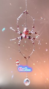 Okay guys. This is my new obsession. I mean… LOOK at this Christmas spider suncatcher! Full tutorial on my YouTube (Crystal Flare) DIY Kits available on Etsy — link in bio 🛍️ #suncatcher #diy #diycraft #fblifestyle #gifting #christmasgift | Crystal Flare