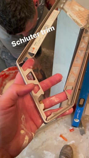 Schluter trim no cutting needed #schluter #schlutersystems #viralreals2023 | Eber O Guevara