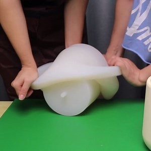 Cement Flower Pot Silicon Molds Large Size Planter Pot Mold Concrete Planter Pot Silicone Molds DIY Tools Clay Plaster Mold (White S)