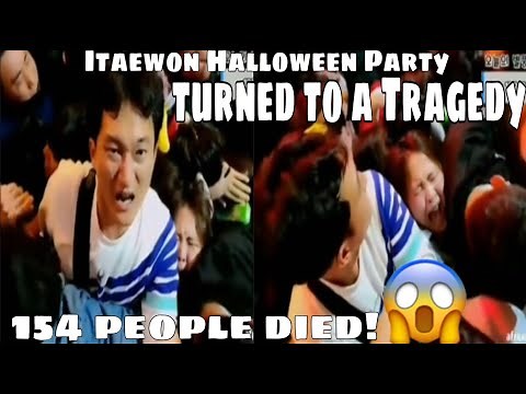 Itaewon Tragedy | Actual Video - Stampede | Crowd Surge during Halloween Party 2022