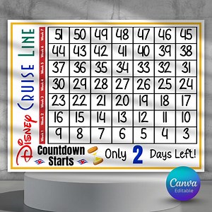 DCL Cruise Vacation Countdown - Magical Vacation Printable - Etsy