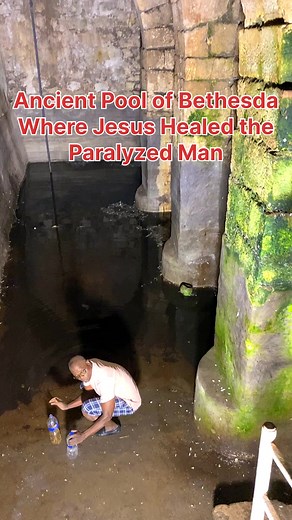 Exploring the Ancient Pool of Bethesda, Where Jesus Healed the Paralyzed Man. Ancient Jerusalem… | Visit Israel From Your Home