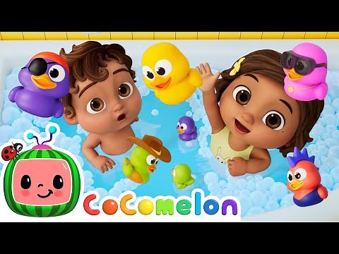Rubber Duckie Bath Time Song🫧 | CoComelon Nursery Rhymes & Kids Songs
