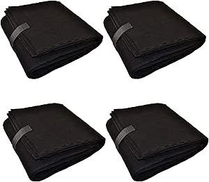CFS Pack of 4, Universal Cut to Fit Carbon Pre-Filter Pad Roll for Air Purifiers, Range Hood, Furnace Filters, & Conditioner Filters Fresh Indoor Air Charcoal Filter Sheet 10"x48"