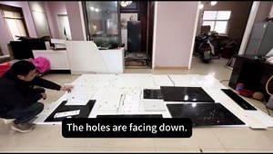 Modern Reception Desk with LED Lights L Shaped Office Front Desk Counter Black and White Reception Table Retail Checkout Counter for Shop Salon Lobby Left Corner 180cm/71inch