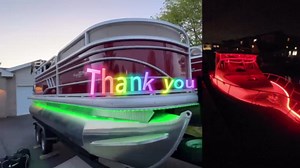 132ft Marine LED Strip Lights - 12V App Control RGB Waterproof Pontoon Boat Light for Interior & Exterior, Night Fishing for Jon Boat, Yacht, Kayak, Deck