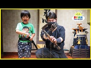 Ninja School for Ryan! How to become a Ninja!!!