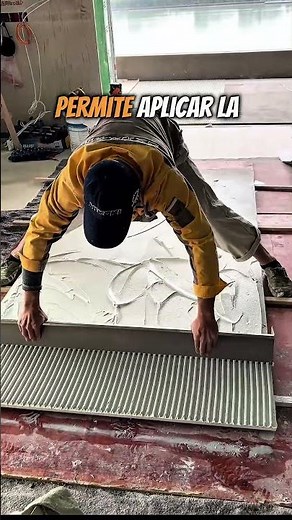 The technique that doubles the speed of floor installation 🚧👷🏻 #architecture #construction