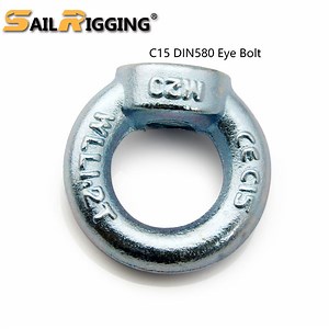 [Hot Item] M6 M8 M10 M12 Galvanized Drop Forged DIN582 Lifting Eye Nut Q235 Carbon Steel