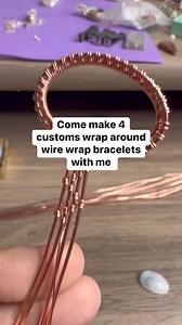 2.9K views · 134 reactions | Wire wrap open cuff bracelets that wrap...