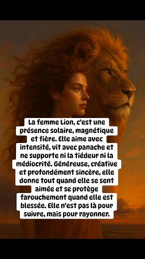 35K views · 270 reactions | Tu reconnais une femme Lion à sa prestance naturelle  Elle rayonne, elle assume, elle aime sans demi-mesure. Une vraie reine qui ne laisse personne indifférent 女Abonne-toi à @myzodiac_fr pour encore plus d’astrologie au quotidien | MyZodiac | Facebook
