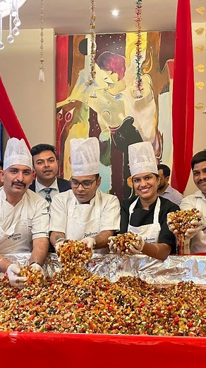 Embracing the joyful tradition of cake mixing at Radisson Hyderabad Hitec City - a delightful prelude to the upcoming festivities! #CakeMixing #cakemixingceremony #Radissonhyderabadhiteccity #FestiveTradition #radissonhotels #RadissonMemories | Radisson Hyderabad Hitec City