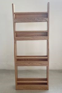 [Hot Item] Natural Nordic Wooden 4-Tier Spice Rack, Tall Organizer Cabinet Display Wall Shelves, Rustic Wall Mounted Shelf for Kitchen Farmhouse Bathroom Decor