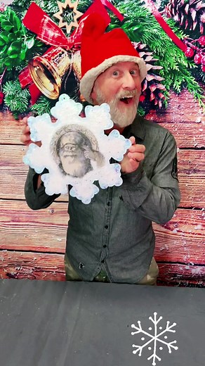 Dollar Store DIY Under $2 to Create this extra large wood ornament ❄️ #diy #crafts #artsandcrafts #christmascrafts #diyproject #christmas #christmasdecor #artistsoftiktok #diychristmas #modpodge #modpodgecrafts