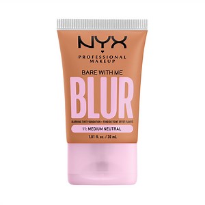 NYX Professional Makeup Bare with Me Blur Skin Tint Foundation, Medium Coverage, Medium Neutral