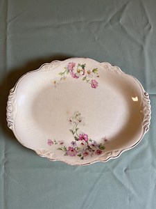 Vintage 1934 Homer Laughlin Virgina Rose Serving Dish/platter - Etsy