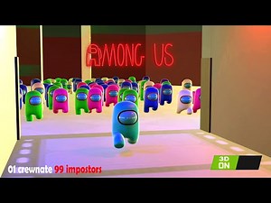 Among us Animation, 99 impostors VS 1 Crewmate