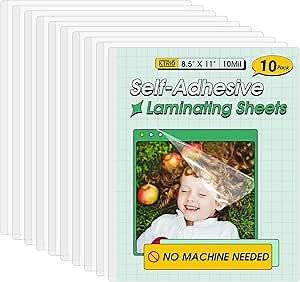 Sherr 200 Pack 10 Mil Laminating Pouches Thermal Laminating Sheets Letter Size 9 x 11.5 Inch Clear Plastic Paper Hot Glossy Sheets Office Supplies
