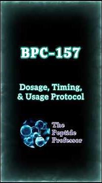 How to Use BPC-157 Peptide | Dosage, Timing, and Usage Guidelines #peptides