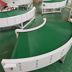 [Hot Item] Cinta transportadora curva de PVC 90/180 grado cinta transportadora personalizada color cinta transportadora de PVC