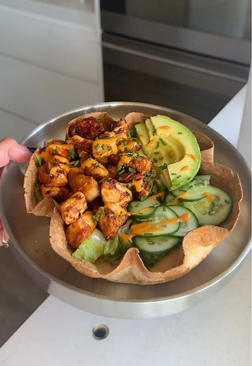 Quick Miso Chicken Tortilla Bowls with High Protein