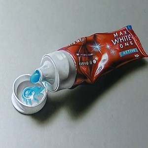 118K views · 2.8K reactions | Hyperrealistic speed drawing of a toothpaste tube | Marcello Barenghi - Illustrator | Facebook