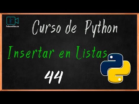 INSERTAR ELEMENTOS EN UNA LISTA DE PYTHON