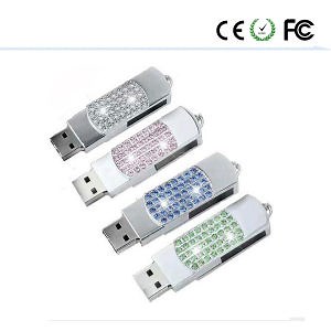 [Hot Item] USB Stick Diamond Jewelry Crystal USB Flash Drive Memory Disk