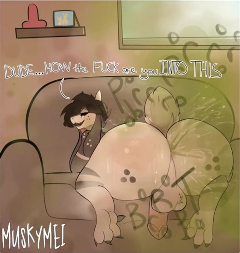 Gassy Goat Furry farts on you