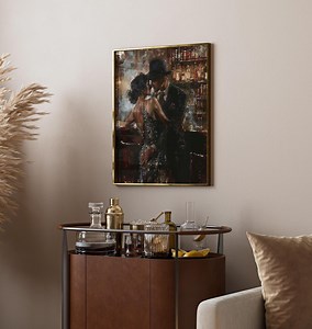 1920s Speakeasy Art: Glamorous Jazz Age Couple - Vintage Romance Poster or Canvas - Etsy