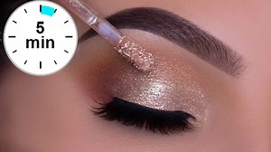 Sparkly eye makeup tutorial: Effortless glam!