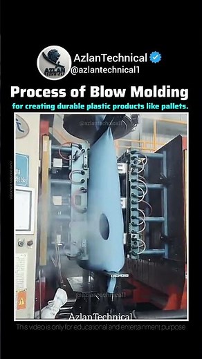 Blow Molding Process: How Durable Plastic Pallets Are Made #manufacturing #demonstration